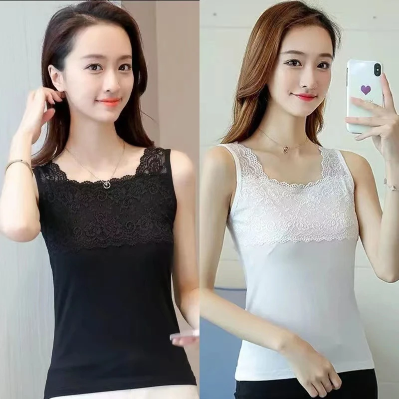Woman's Vests Tank Tops Modal Camisole Female Lace Fat Mm Large Size Short Base Sexy Small Base Shirt Vest Top Shirt New 2023
Woman's Vests Tank Tops Modal Camisole Female Lace Fat Mm Large Size Short Base Sexy Small Base Shirt Vest Top Shirt New 2023
