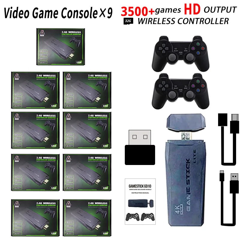 9pcs Xmas Gift Dropshipping Video Game Console 3500 Games 4K 32G Built Retro Games Console Wireless Controller For PS1/FC/GBA
9pcs Xmas Gift Dropshipping Video Game Console 3500 Games 4K 32G Built Retro Games Console Wireless Controller For PS1/FC/GBA