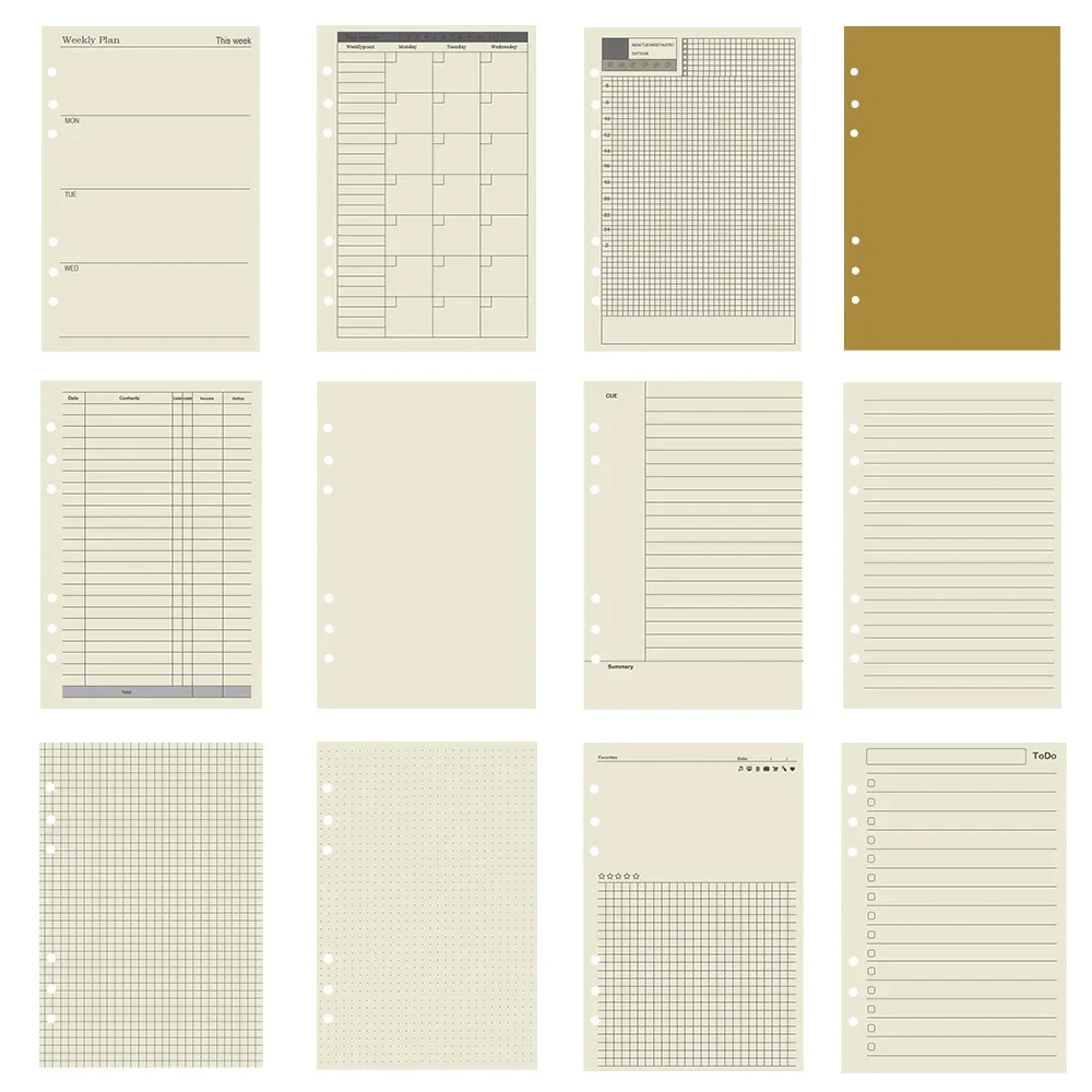 Stationery Line Grid 6ring Leaf Weekly To Paper Inner Page Budget Loose 45 Refill Notebook Do Binder Dot Pieces Monthly
Stationery Line Grid 6ring Leaf Weekly To Paper Inner Page Budget Loose 45 Refill Notebook Do Binder Dot Pieces Monthly