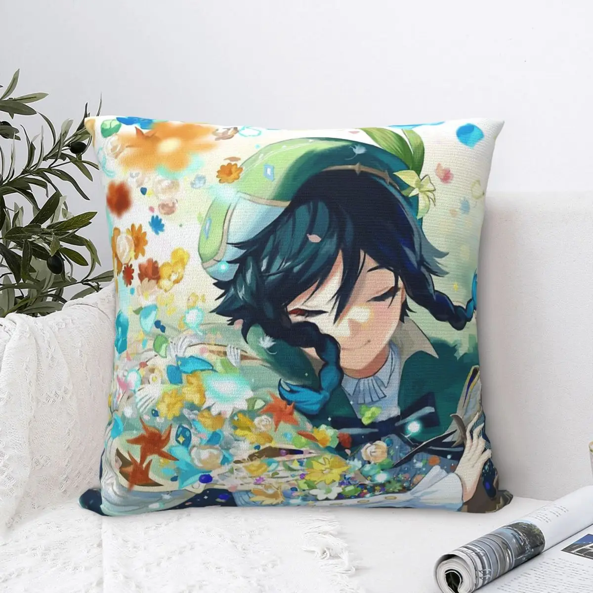 Декоративный чехол для подушки Genshin Impact Venti Harp Cojines
Декоративный чехол для подушки Genshin Impact Venti Harp Cojines