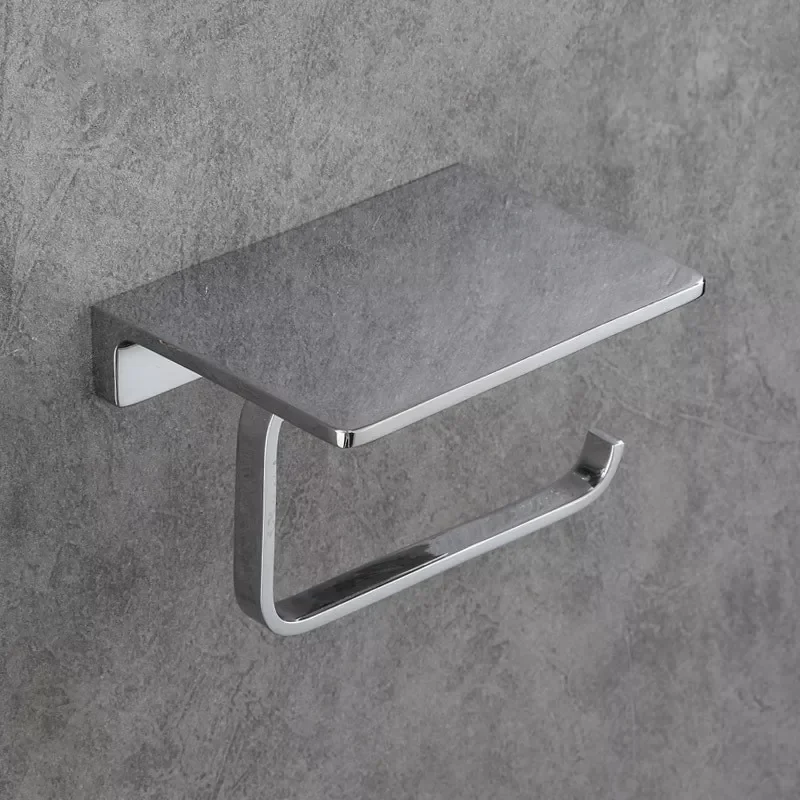 Chrome Toilet Paper Holder Brass Tissue Towel Holder Mobile Phone WC Paper Kitchen Roll Holder Bathroom Hardware
Chrome Toilet Paper Holder Brass Tissue Towel Holder Mobile Phone WC Paper Kitchen Roll Holder Bathroom Hardware