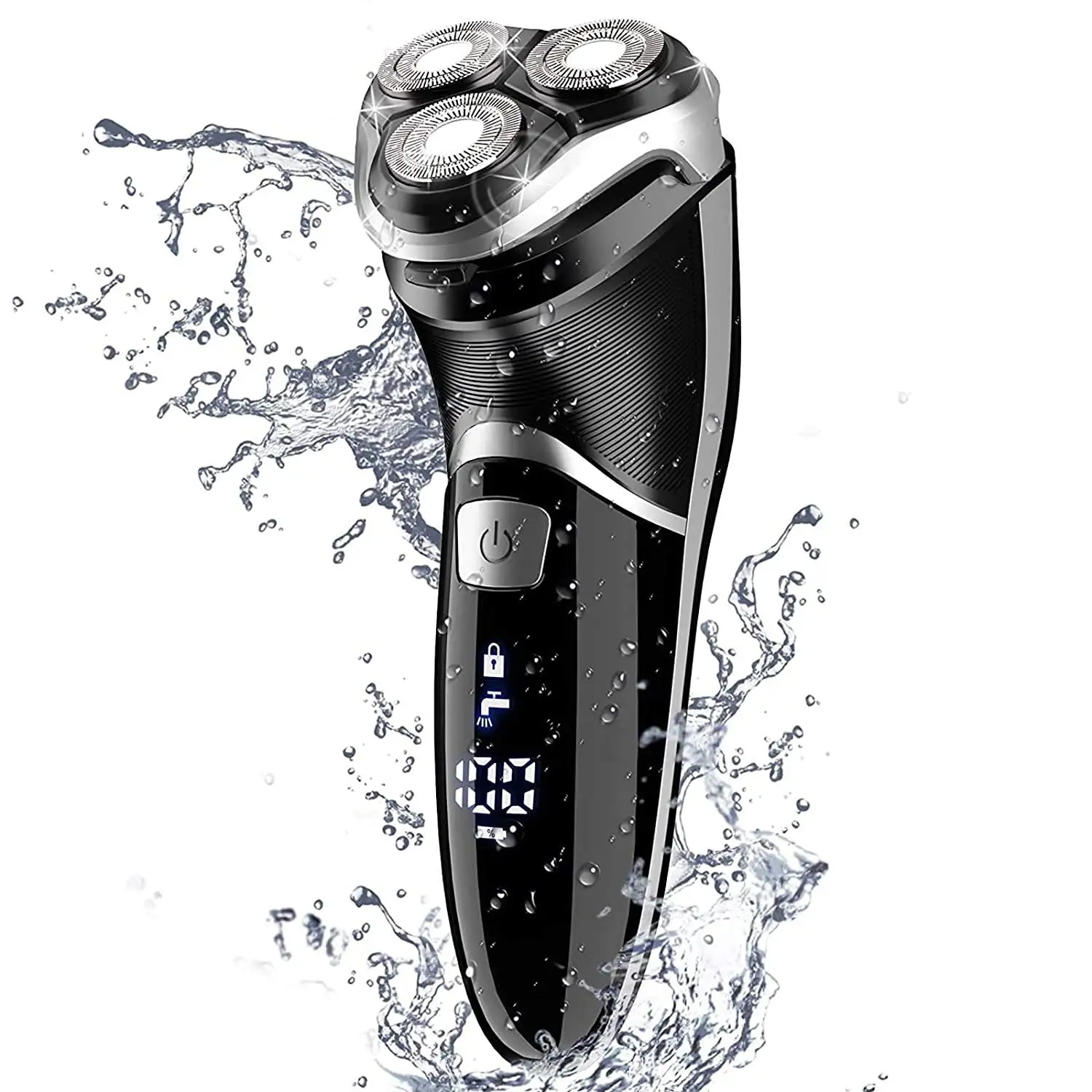 Men's Electric Shaver - Corded and Cordless Rechargeable 3D Rotary Shaver Razor for Men with Pop-up Sideburn Trimmer Wet and Dr
Men's Electric Shaver - Corded and Cordless Rechargeable 3D Rotary Shaver Razor for Men with Pop-up Sideburn Trimmer Wet and Dr
