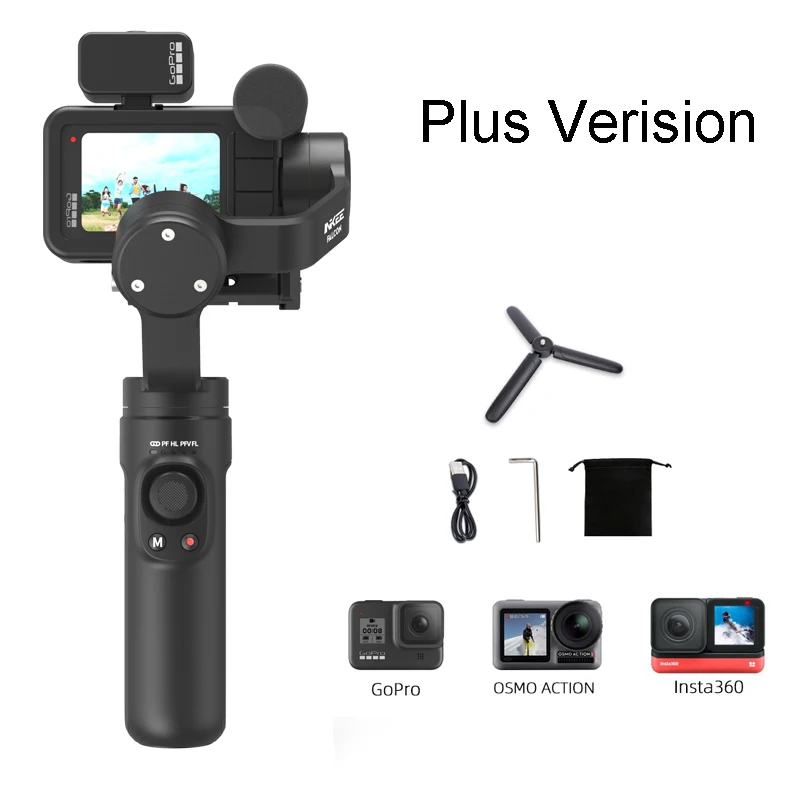 INKEE FALCON Plus Handheld 3-Axis Action Camera Gimbal Stabilizer Anti-Shake Wireless Control for GoPro Cameras/ OSMO Insta360
INKEE FALCON Plus Handheld 3-Axis Action Camera Gimbal Stabilizer Anti-Shake Wireless Control for GoPro Cameras/ OSMO Insta360