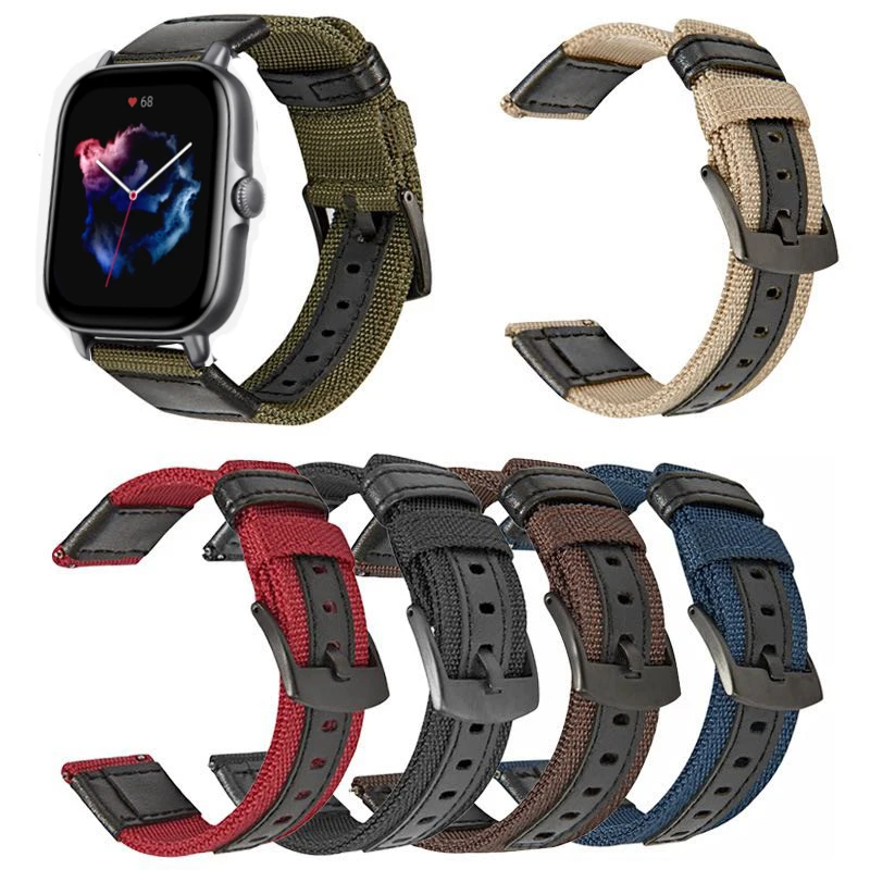 Nylon Watch Strap For Amazfit GTS 3 2 2E 2 Mini Bracelet 20mm Sport Watchband For Amazfit Bip/Bip U Pro/Bip S Lite Smart Watch
Nylon Watch Strap For Amazfit GTS 3 2 2E 2 Mini Bracelet 20mm Sport Watchband For Amazfit Bip/Bip U Pro/Bip S Lite Smart Watch