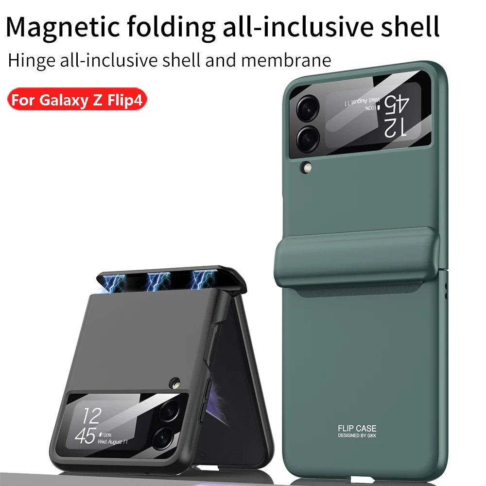 Magnetic Hinge PC Case For Samsung Galaxy Z Flip 4 5G Phone Case Hard Anti Drop protective film solid color funda for flip4
Magnetic Hinge PC Case For Samsung Galaxy Z Flip 4 5G Phone Case Hard Anti Drop protective film solid color funda for flip4