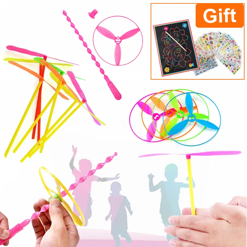 Children Outdoor Bamboo Dragonfly Plastic Handle UFO Toy Fairy Flying Saucer Flying Ourdoor Toys for Children GYH
Children Outdoor Bamboo Dragonfly Plastic Handle UFO Toy Fairy Flying Saucer Flying Ourdoor Toys for Children GYH
