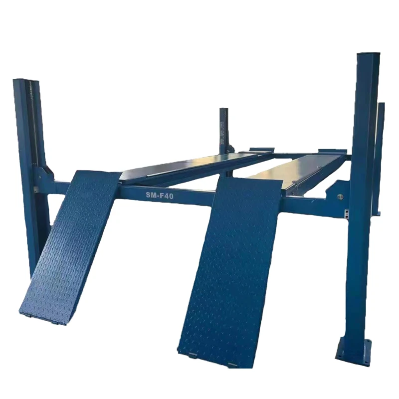 220V SM-F40Y 4T four post hydraulic car lift vehicle equipment with CE good price good quality
220V SM-F40Y 4T four post hydraulic car lift vehicle equipment with CE good price good quality