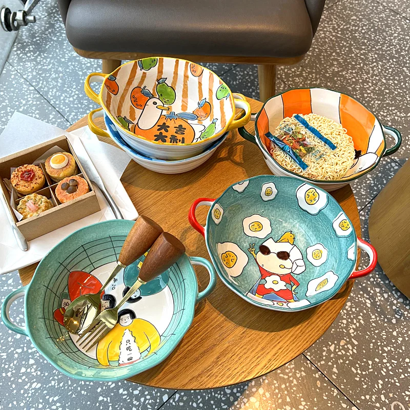 8inch Large Bowl 그릇 Cartoon Binaural Salads Fruit Home Living Room Bowls For Kitchen Bar Deep Soup Bowls посуда
8inch Large Bowl 그릇 Cartoon Binaural Salads Fruit Home Living Room Bowls For Kitchen Bar Deep Soup Bowls посуда