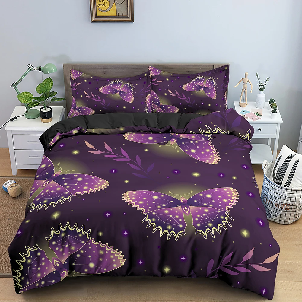 2/3Pcs Fantastic Butterfly Print King Size Queen Duvet Cover Set Floral Quilt Cover for Adult Kids Bed Bedding Set
2/3Pcs Fantastic Butterfly Print King Size Queen Duvet Cover Set Floral Quilt Cover for Adult Kids Bed Bedding Set