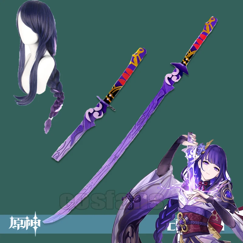 Genshin Impact Project Raiden Shogun Косплей ПВХ деревянный меч Beelzebul длинные парики аксессуары Raiden Ei игрушки реквизит подарки
Genshin Impact Project Raiden Shogun Косплей ПВХ деревянный меч Beelzebul длинные парики аксессуары Raiden Ei игрушки реквизит подарки