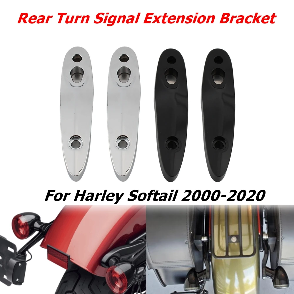 

Мотоциклетный задний поворотный сигнал/Комплект Для переустановки номерного знака Удлинительный кронштейн для Harley Softail break Fat Boy FLFB 2000-2020