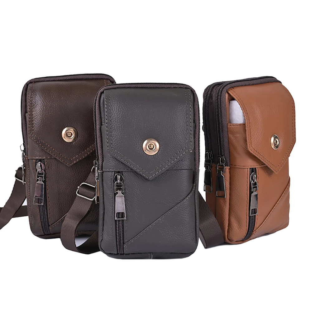 Men Leather Waist Bag Shoulder Crossbody Bags Retro Mobile Phone Belt Bum Pouch for Men Outdoor Shopping Traveling
Men Leather Waist Bag Shoulder Crossbody Bags Retro Mobile Phone Belt Bum Pouch for Men Outdoor Shopping Traveling