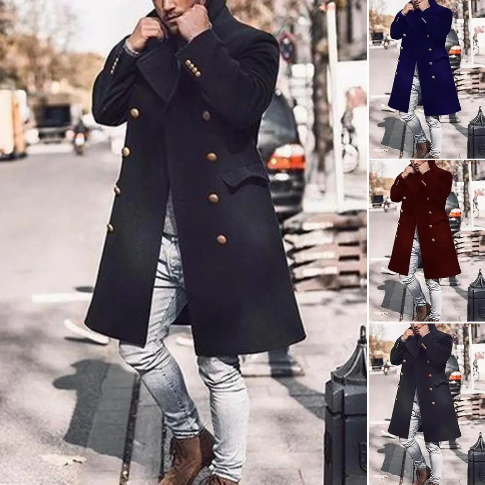 Men Wool Blend Coats Solid Color Double Breasted Outerwear British Style Fashion Trench Jackets for men Long Overcoat chaquetas
Men Wool Blend Coats Solid Color Double Breasted Outerwear British Style Fashion Trench Jackets for men Long Overcoat chaquetas