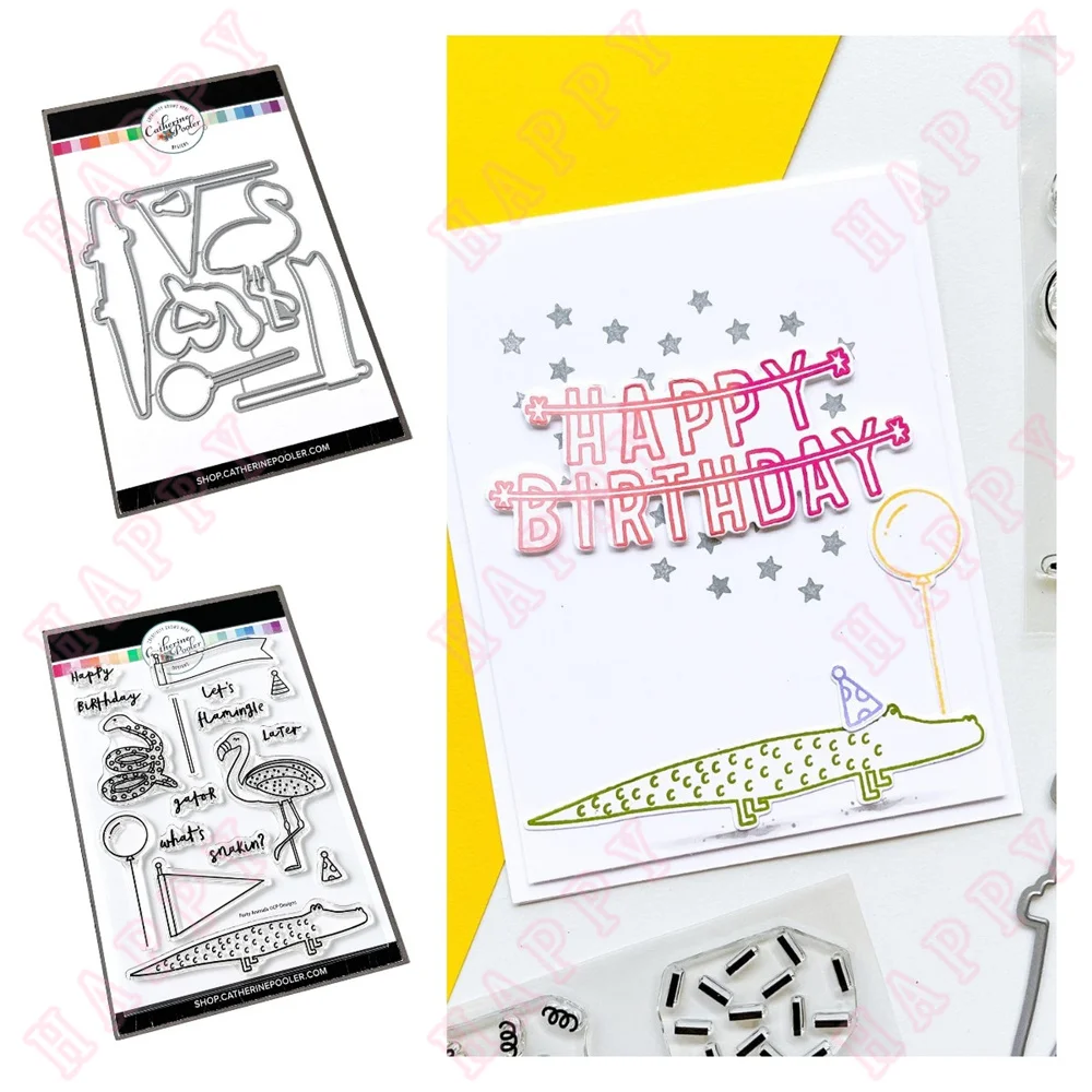 Metal Cutting Dies Stamps Party Animals Scrapbook Diary Decoration Embossing Template DIY Cards Craft Making Greeting Handmade
Metal Cutting Dies Stamps Party Animals Scrapbook Diary Decoration Embossing Template DIY Cards Craft Making Greeting Handmade