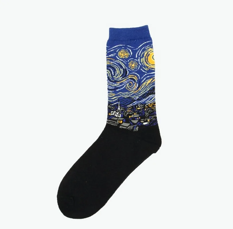 Hot Sale Classic Autumn Winter Retro Women Personality Art Van Gogh Mural World Famous Painting Female Socks Oil Happy Socks
Hot Sale Classic Autumn Winter Retro Women Personality Art Van Gogh Mural World Famous Painting Female Socks Oil Happy Socks
