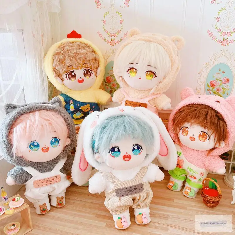 

20cm Baby Doll clothes Outfit Plush Doll's Clothes animal Sweater Toy Dolls Accessories our generation Korea Kpop EXO idol Doll