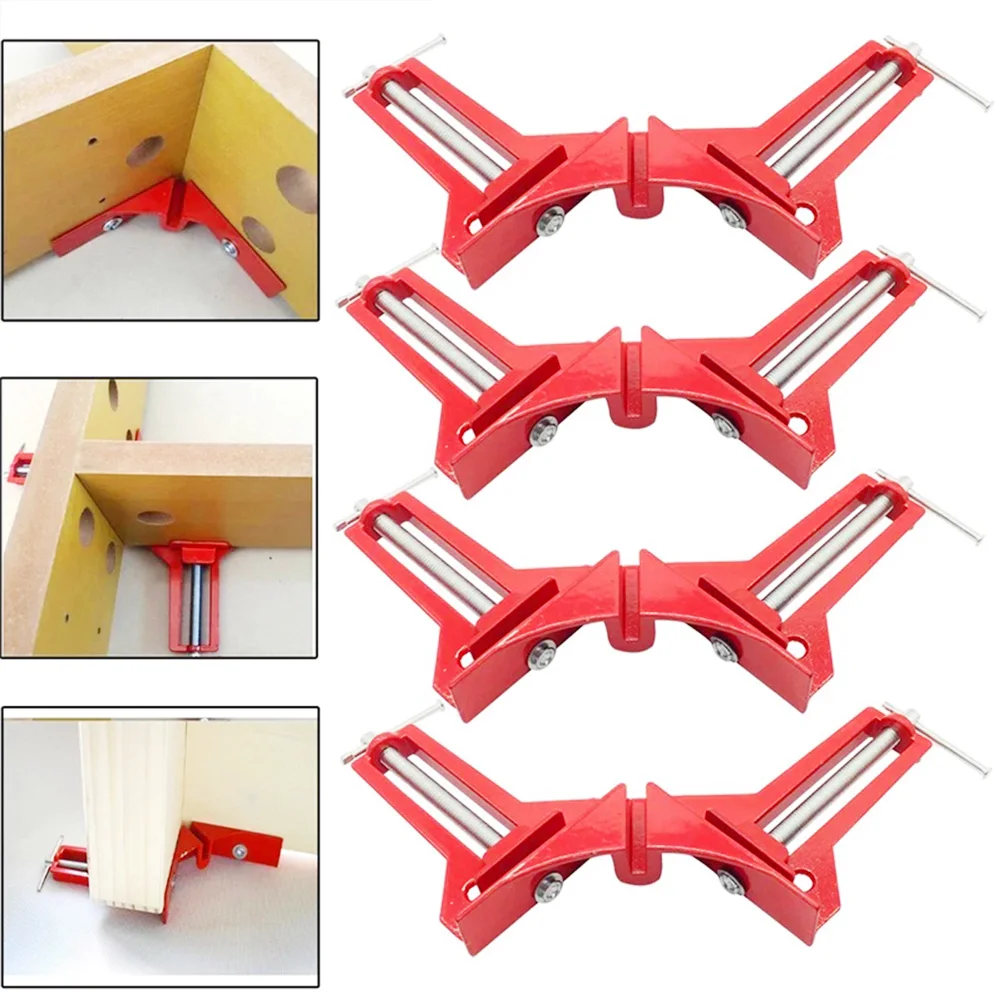 4Pcs 90 Degree Right Angle Clamp Woodworking Clamps Set Adjustable Wood Vice Miter Clamp Carpenter Hand Tools Miter Corner Clamp
4Pcs 90 Degree Right Angle Clamp Woodworking Clamps Set Adjustable Wood Vice Miter Clamp Carpenter Hand Tools Miter Corner Clamp
