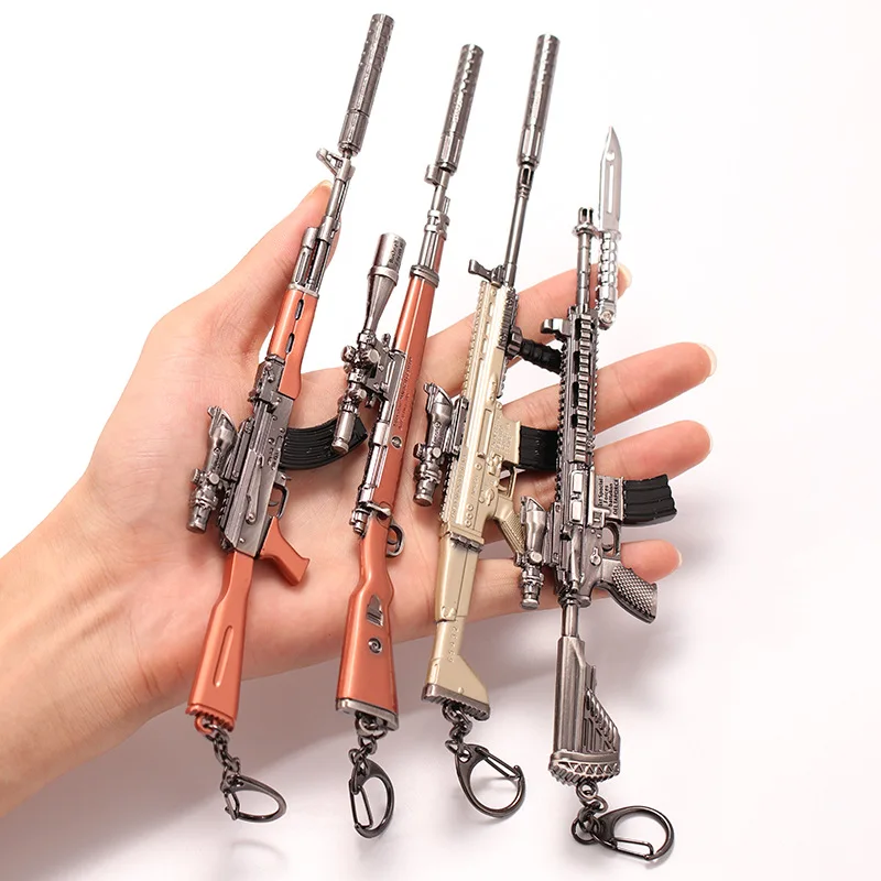 Survival weapon keychain pendant large 98K AK M4 metal sniper gun model pendant toy gun living room decoration christmas
Survival weapon keychain pendant large 98K AK M4 metal sniper gun model pendant toy gun living room decoration christmas