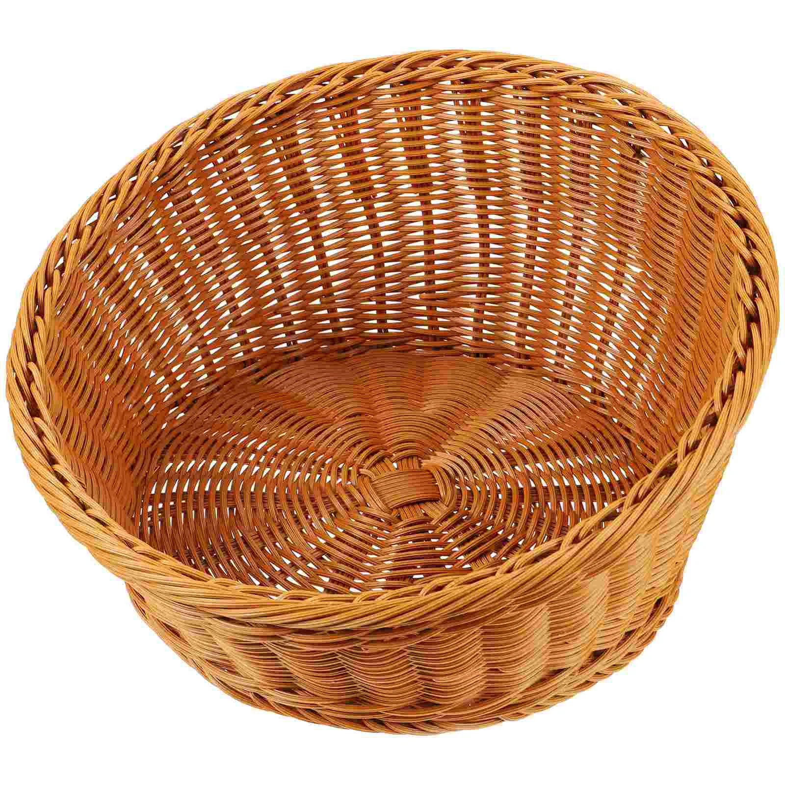 Desktop Storage Basket Shelves Woven Organizer Bread Imitation Rattan Sundries Weaving
Desktop Storage Basket Shelves Woven Organizer Bread Imitation Rattan Sundries Weaving