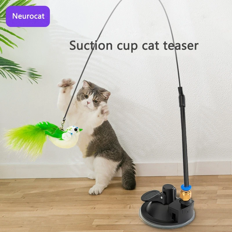 Simulation Bird Interactive Cat Stick Toy with Suction Cup Funny Feather Bird for Kitten Play Chase Exercise Cat Toy Supplies
Simulation Bird Interactive Cat Stick Toy with Suction Cup Funny Feather Bird for Kitten Play Chase Exercise Cat Toy Supplies