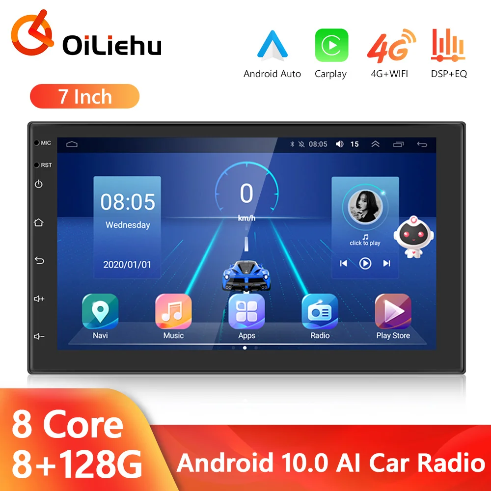 OiLiehu 2 Din Car Radio Android GPS Auto Carplay Multimedia Player Universal 7"4G GPS For Nissan Hyundai Toyota
OiLiehu 2 Din Car Radio Android GPS Auto Carplay Multimedia Player Universal 7"4G GPS For Nissan Hyundai Toyota