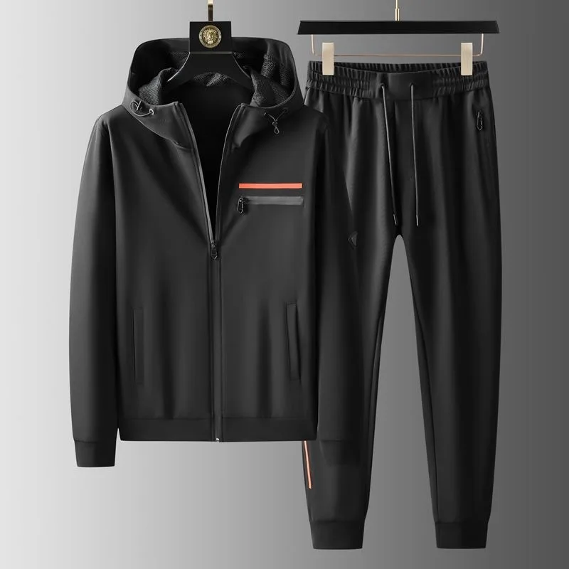 Spring and Autumn New Waterproof Anti-Wrinkle Long Sleeve Hooded Two-Piece Slim Silky Non-iron Fashion Casual Suit Men tracksuit
Spring and Autumn New Waterproof Anti-Wrinkle Long Sleeve Hooded Two-Piece Slim Silky Non-iron Fashion Casual Suit Men tracksuit