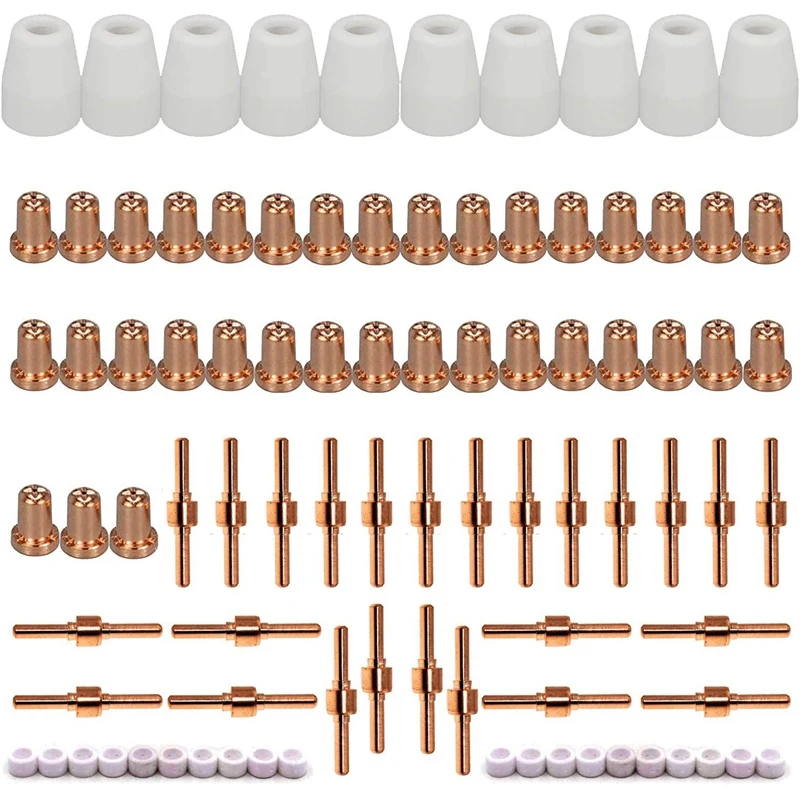 90Pcs Plasma Cutting Consumables(Extended) For Cut 40 50 With Plasma Cutter Torch PT31 LG40
90Pcs Plasma Cutting Consumables(Extended) For Cut 40 50 With Plasma Cutter Torch PT31 LG40