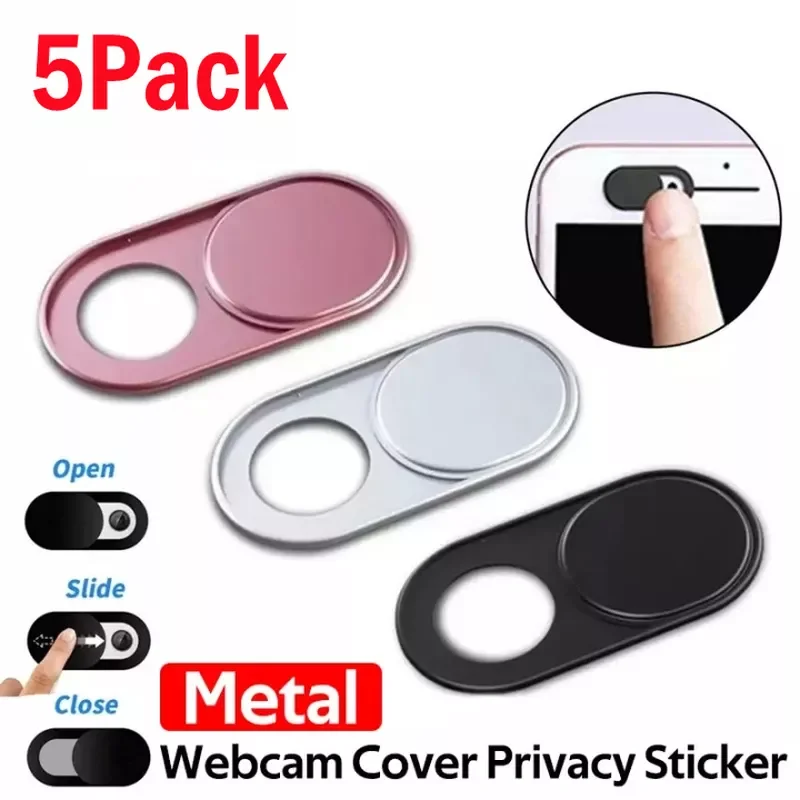 5Pcs Luxury Metal Webcam Camera Cover Slide Ultra-Thin Camera Cover Privacy Sticker for MacBook Pro iMac iPad iPhone Smartphone
5Pcs Luxury Metal Webcam Camera Cover Slide Ultra-Thin Camera Cover Privacy Sticker for MacBook Pro iMac iPad iPhone Smartphone