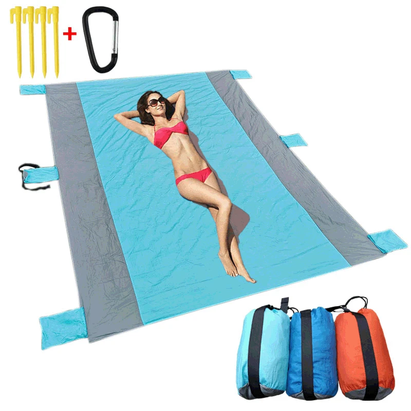 Selling nylon parachute cloth waterproof outdoor light quick-drying beach mat mat for a picnic
Selling nylon parachute cloth waterproof outdoor light quick-drying beach mat mat for a picnic