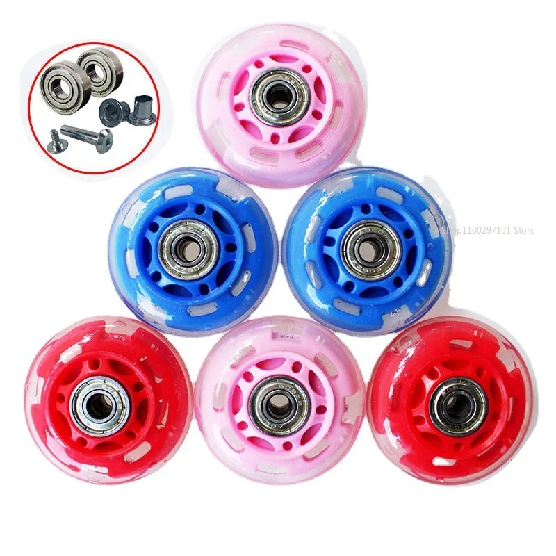 Removable Color Display Wheels Color Transparent Rollerskate Wheels Polyurethane Pu Wheel Skate Neon Inline Skates Accessories
Removable Color Display Wheels Color Transparent Rollerskate Wheels Polyurethane Pu Wheel Skate Neon Inline Skates Accessories