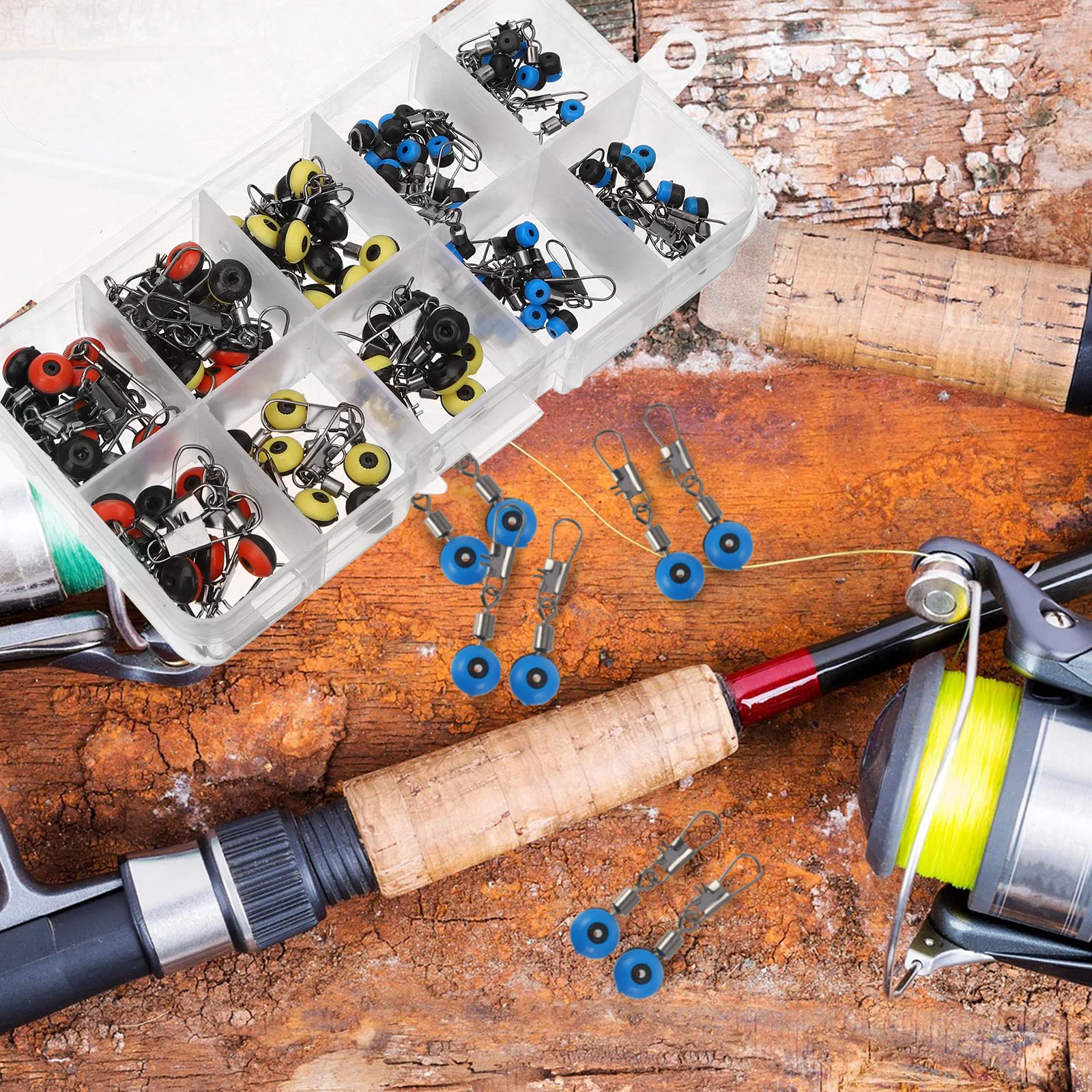 100 Pcs Space Beans Sturdy Fishing Joint Barrel Swivel Snap Kit Replacement Lure Swivels Easy Buckle Connector Tiny Clips Bait
100 Pcs Space Beans Sturdy Fishing Joint Barrel Swivel Snap Kit Replacement Lure Swivels Easy Buckle Connector Tiny Clips Bait