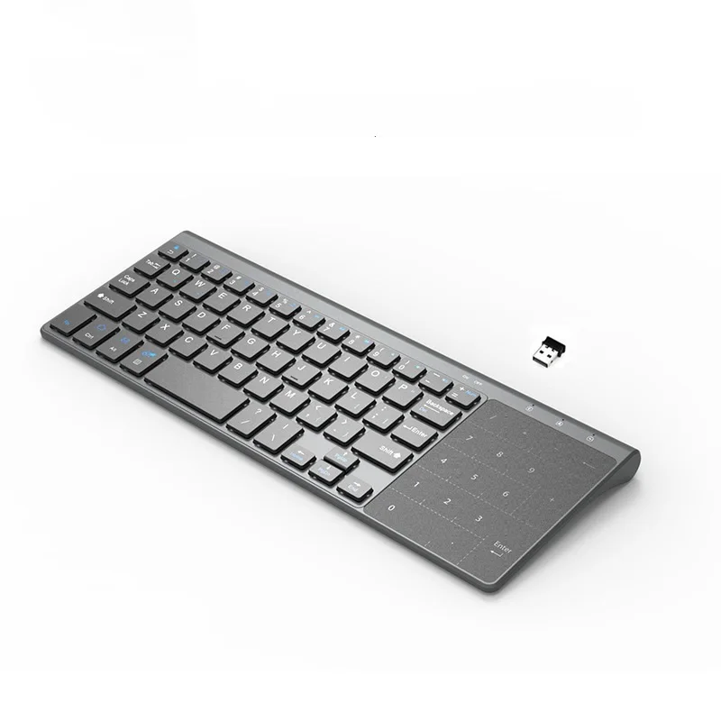 2.4G wireless smart TV computer external keyboard touch panel structure remote control wireless keyboard
2.4G wireless smart TV computer external keyboard touch panel structure remote control wireless keyboard
