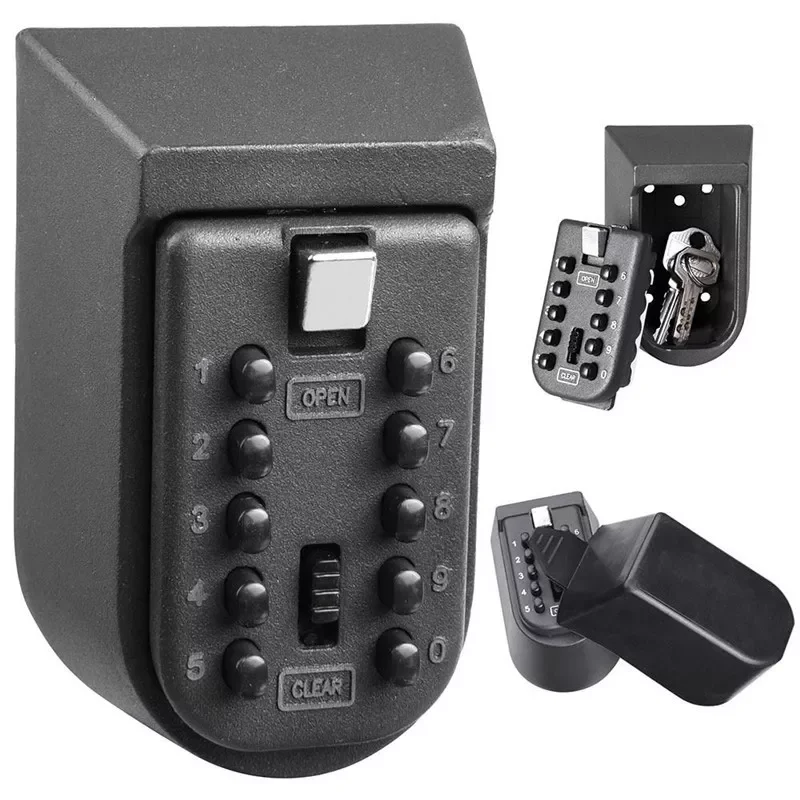Mini Aluminium Alloy Wall Mounted Key Storage Secret Box Organizer Holder Password Master Lock No Key Home Security Equipment
Mini Aluminium Alloy Wall Mounted Key Storage Secret Box Organizer Holder Password Master Lock No Key Home Security Equipment