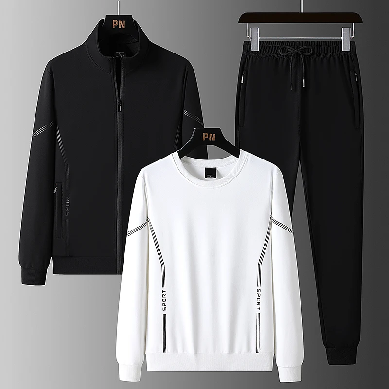 New Autumn Men's Casual Round Neck Sports Suit High Conversion Youth Stand Collar Three Piece Set Clothing for Male 2022
New Autumn Men's Casual Round Neck Sports Suit High Conversion Youth Stand Collar Three Piece Set Clothing for Male 2022
