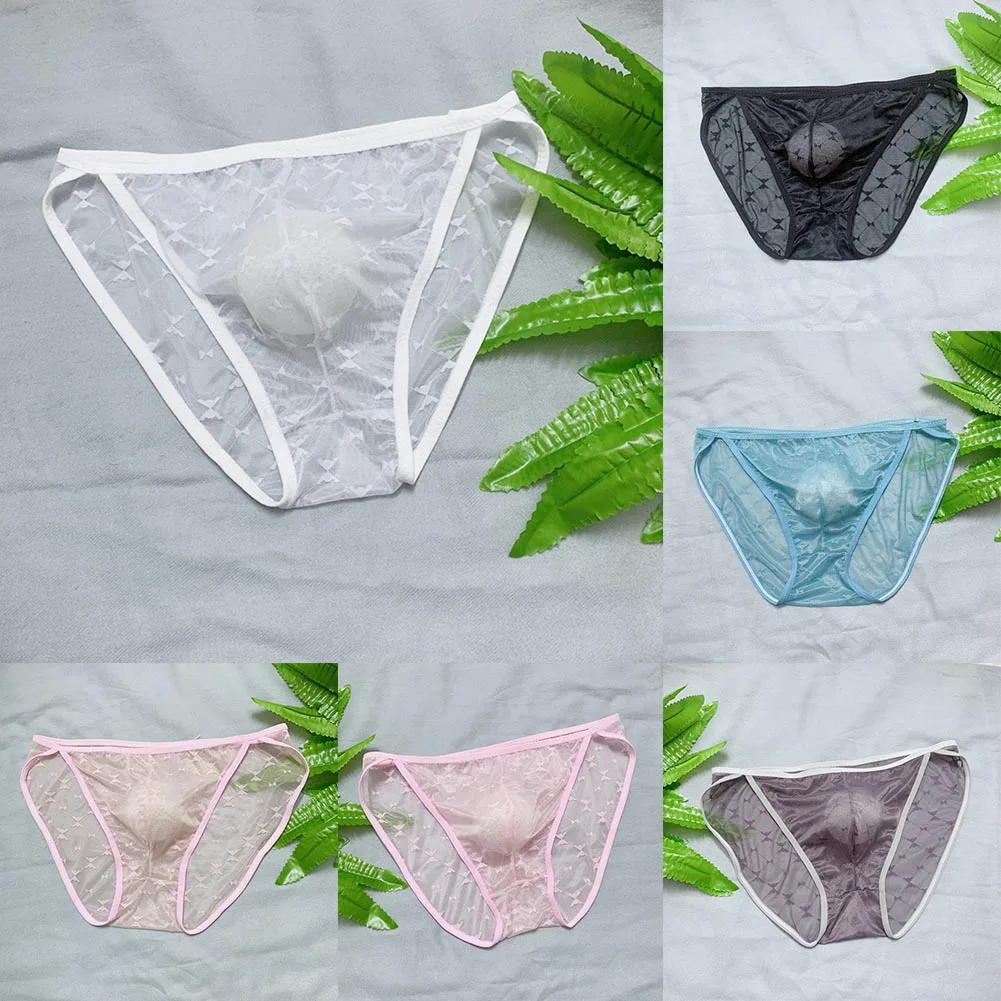 Sexy Men Ice Silk Sheer Pouch G String Bikini Briefs Thongs Underwear Underpants Low Waist Soft Underwear New
Sexy Men Ice Silk Sheer Pouch G String Bikini Briefs Thongs Underwear Underpants Low Waist Soft Underwear New