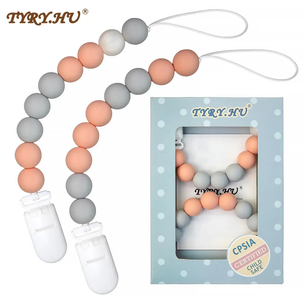 TYRY.HU Pacifier Clips for Baby Soothie Paci Clip Girls Binky Holder Silicone Teething Beads Relief Teether Toys Birthday Gift
TYRY.HU Pacifier Clips for Baby Soothie Paci Clip Girls Binky Holder Silicone Teething Beads Relief Teether Toys Birthday Gift