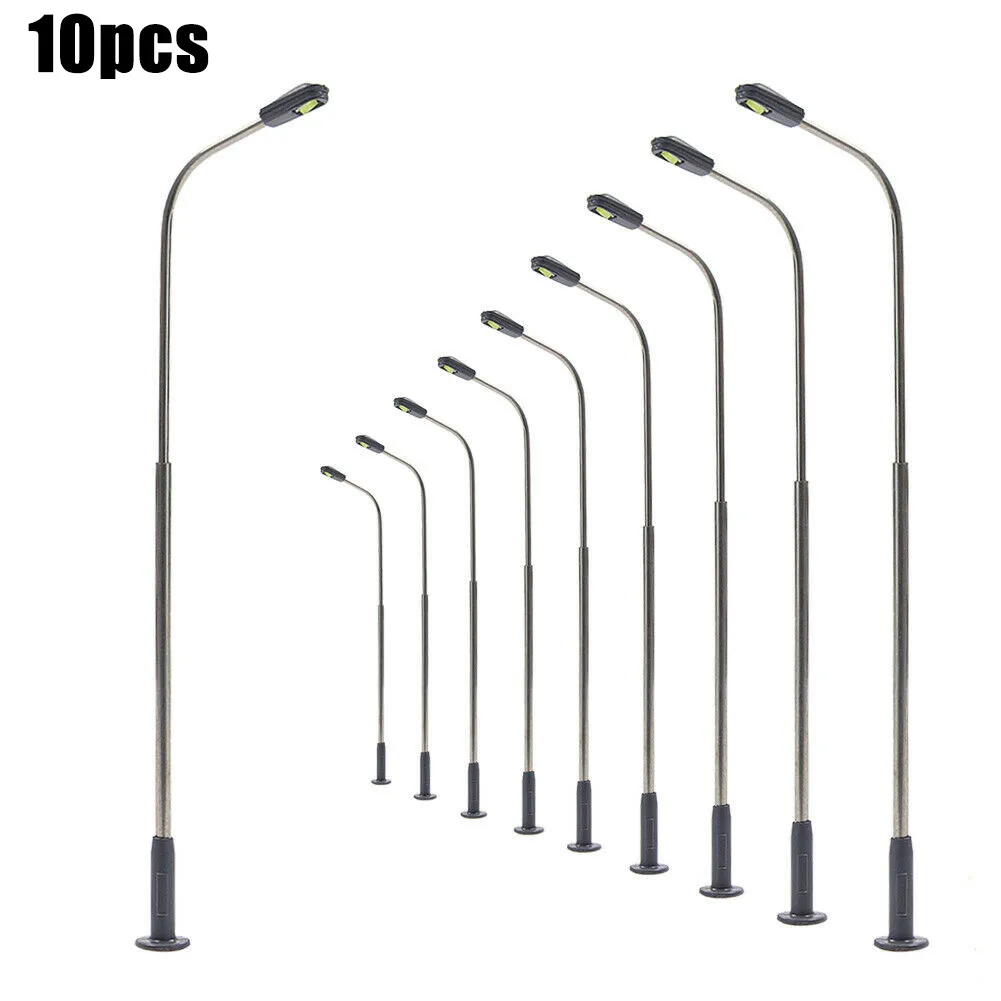 10pcs Model Railway Warm White Lamp Post Street Light Single Head 1:50 For Rail & Building Layout Parts Accessories Garden Decor
10pcs Model Railway Warm White Lamp Post Street Light Single Head 1:50 For Rail & Building Layout Parts Accessories Garden Decor