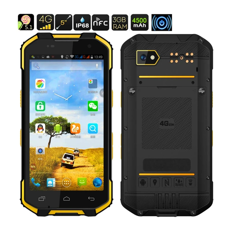 

S28 IP68 Rugged Smartphone 5.0" 3GB RAM 32GB ROM NFC 4G LTE MTK6755 Octa Core Android 6.0 4500mAh 13.0MP Waterproof Mobile Phone