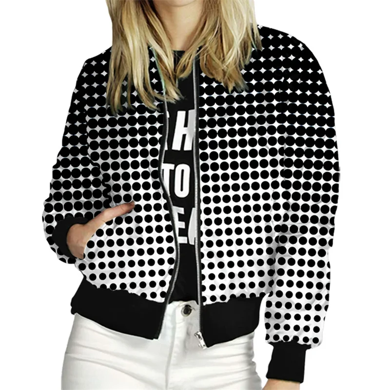 Spring Summer Women Jackets Print Ladies Coats Zipper Long Sleeve Streetwear New Fashion Casual Female Outwear
Spring Summer Women Jackets Print Ladies Coats Zipper Long Sleeve Streetwear New Fashion Casual Female Outwear