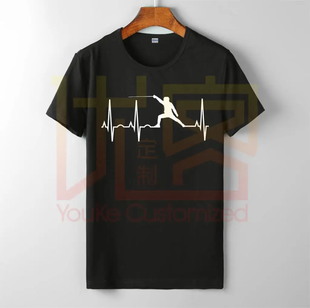fencing heartbeat shirt for fencers foil epee saber tee 2019 summer men's short sleeve t-shirt
fencing heartbeat shirt for fencers foil epee saber tee 2019 summer men's short sleeve t-shirt