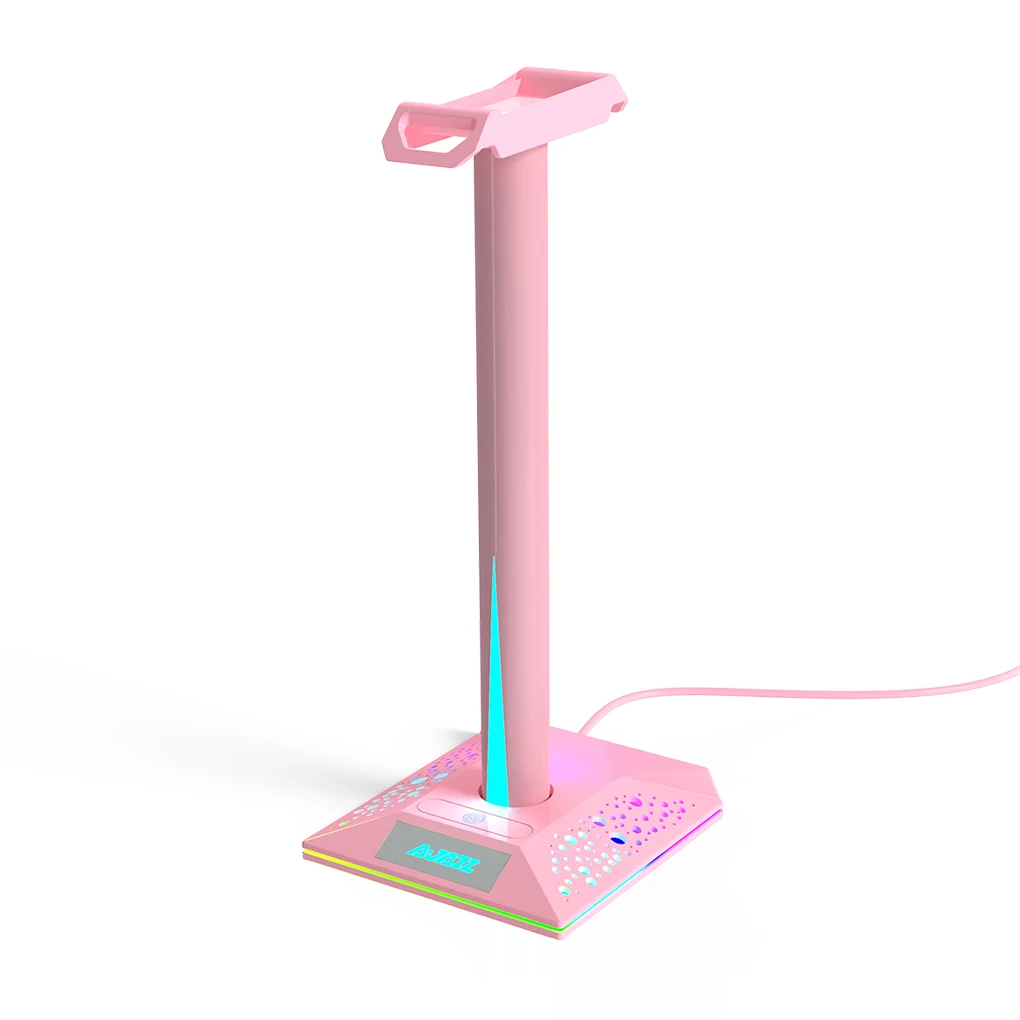 Цветная Подставка для наушников с подсветильник кой и двумя USB-портами 3,5 мм, игровой пластиковый нескользящий держатель для наушников
Цветная Подставка для наушников с подсветильник кой и двумя USB-портами 3,5 мм, игровой пластиковый нескользящий держатель для наушников