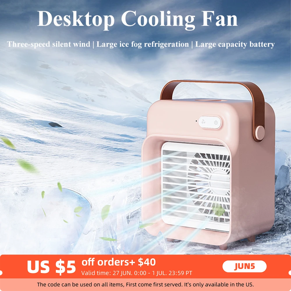 Mini Air Cooler Fan 3-speed Wind Water Cooling Fan 2400mAh Battery USB Charging Low Noise Air Conditioner For Room Office Car
Mini Air Cooler Fan 3-speed Wind Water Cooling Fan 2400mAh Battery USB Charging Low Noise Air Conditioner For Room Office Car