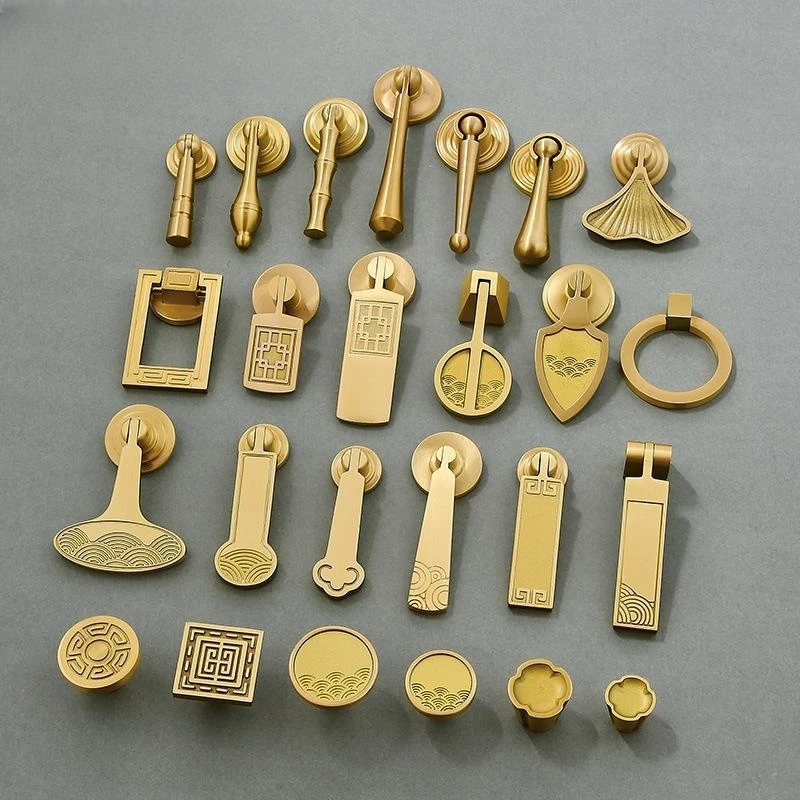 Solid Brass Cabinet Door Handle Light Luxury Chinses Kitchen Drawer Knobs Bedroom Wardrobe Dresser Shoe Cabinet Furniture Handle
Solid Brass Cabinet Door Handle Light Luxury Chinses Kitchen Drawer Knobs Bedroom Wardrobe Dresser Shoe Cabinet Furniture Handle