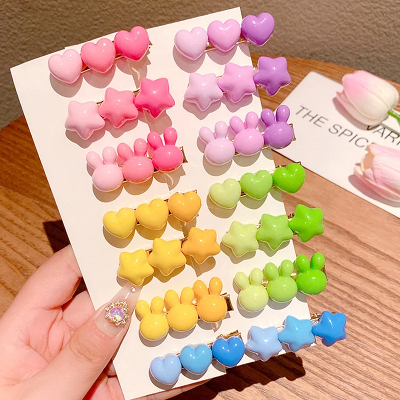 2023 Spring 3PCS Set Solid Color Three Star Heart Love Rabbit Cute Kawaii Hair Clips For Girl Kids Pink Princess Hairpin Fashion
2023 Spring 3PCS Set Solid Color Three Star Heart Love Rabbit Cute Kawaii Hair Clips For Girl Kids Pink Princess Hairpin Fashion