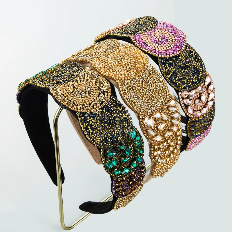 New Colorful Rhinestone Hairband Headbands For Women Girl Baroque Luxury Diamond Hair Hoops For Party Wedding Hair Accessories
New Colorful Rhinestone Hairband Headbands For Women Girl Baroque Luxury Diamond Hair Hoops For Party Wedding Hair Accessories