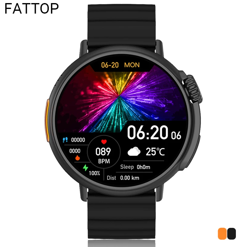 

FATTOP Smart Watch Ultra Series Men AMOLED New In Smartwatch NFC Bluetooth Call Sports Fitness Bracelet Wireless Charging Clock