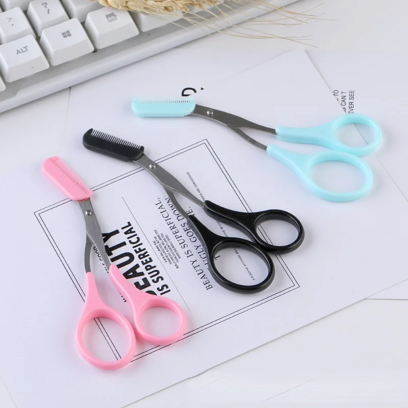 7 Colors Eyebrow Trimmer Scissor with Comb Facial Hair Removal Grooming Shaping Shaver Cosmetic Makeup Accessories
7 Colors Eyebrow Trimmer Scissor with Comb Facial Hair Removal Grooming Shaping Shaver Cosmetic Makeup Accessories