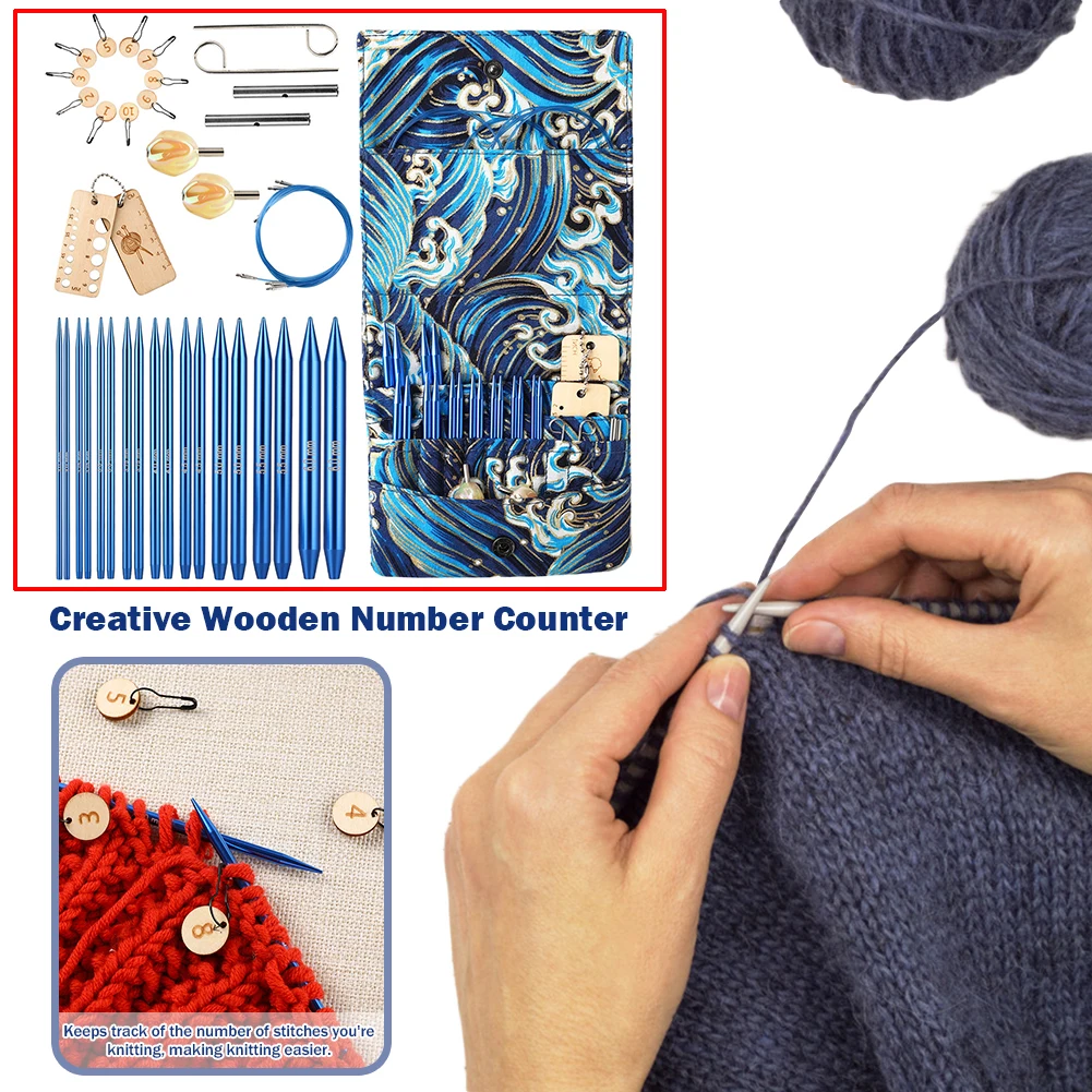 Circular Crochet Set Removable Ebony Wood 1 Set Knitting Needles Set Handmade Crafts Comfortable Grip for Sewing Weave Tool
Circular Crochet Set Removable Ebony Wood 1 Set Knitting Needles Set Handmade Crafts Comfortable Grip for Sewing Weave Tool