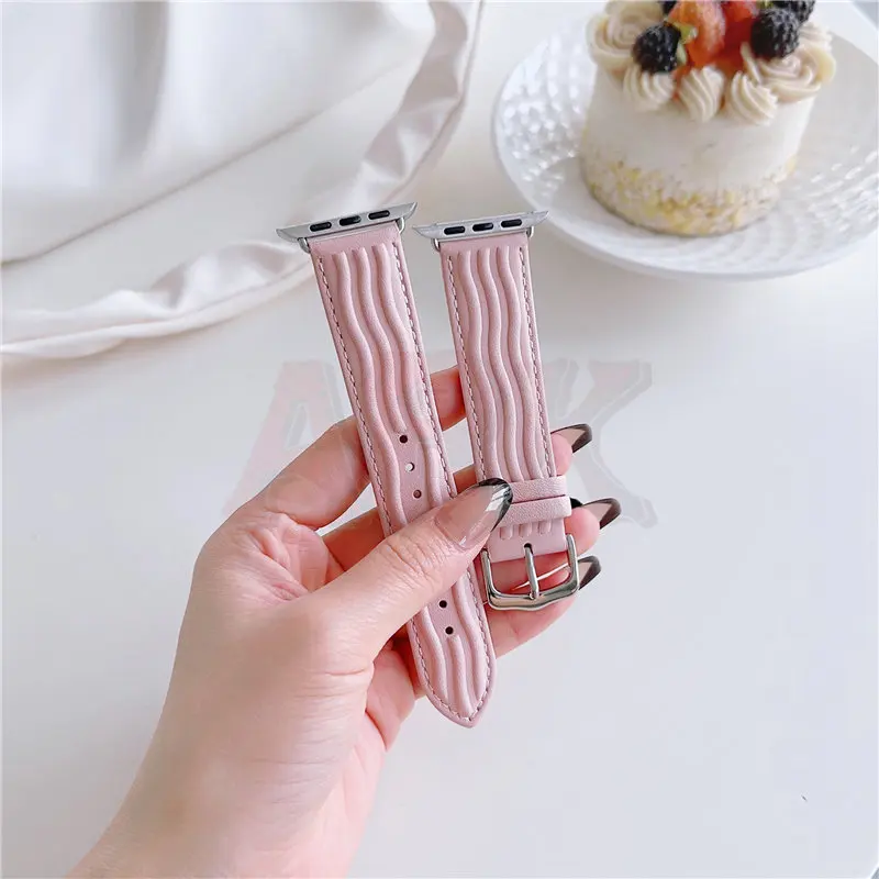New Leather Strap for Apple Watch Band 45mm 44mm 49mm 41mm 40mm 42mm 38mm Wristband Bracelet IWatch Series Ultra 3 5 6 SE 7 8
New Leather Strap for Apple Watch Band 45mm 44mm 49mm 41mm 40mm 42mm 38mm Wristband Bracelet IWatch Series Ultra 3 5 6 SE 7 8