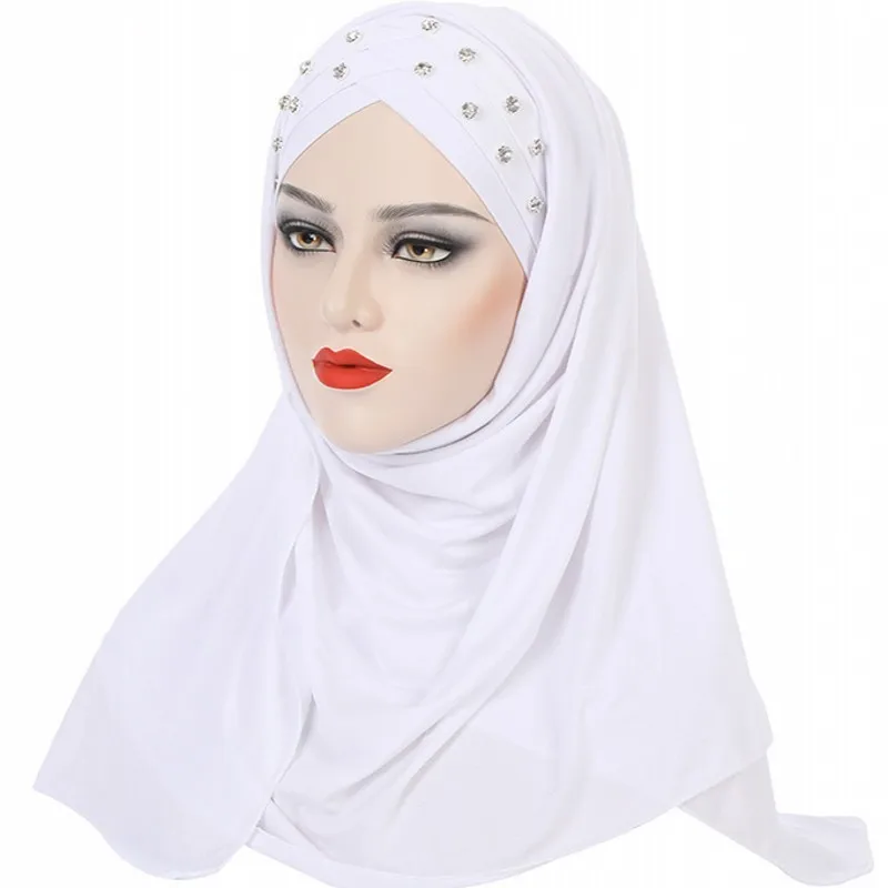 Muslim Hijab Scarf Women With Diamond Forehead Cross Shawls Underscarf Fashion New Solid Islam Ramadan Muslim Turbans Scarf 2022
Muslim Hijab Scarf Women With Diamond Forehead Cross Shawls Underscarf Fashion New Solid Islam Ramadan Muslim Turbans Scarf 2022